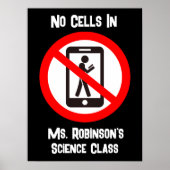 Funny No Cells in Science Room Poster (Voorkant)