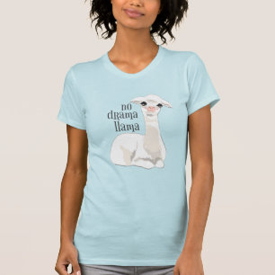 Funny No Drama Llama Pop Culture T-shirt