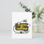 Funny No Ghost Hunting Sign Briefkaart (Staand voorkant)