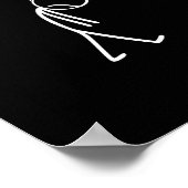 Funny No Golf Today Sad Stickman Golfer Golfers Me Poster (Hoek)