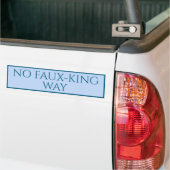 Funny NO KINGS CUSTOM PROTEST Bumpersticker (Op Truck)