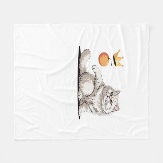 Funny No Kings In America Fleece Deken (Voorkant (Horizontaal))