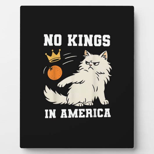 Funny No Kings in America Retro Classic Style Fotoplaat (Voorkant)