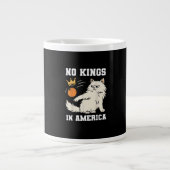 Funny No Kings in America Retro Classic Style Grote Koffiekop (Voorkant)