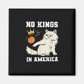 Funny No Kings in America Retro Classic Style Magneet (Voorkant)