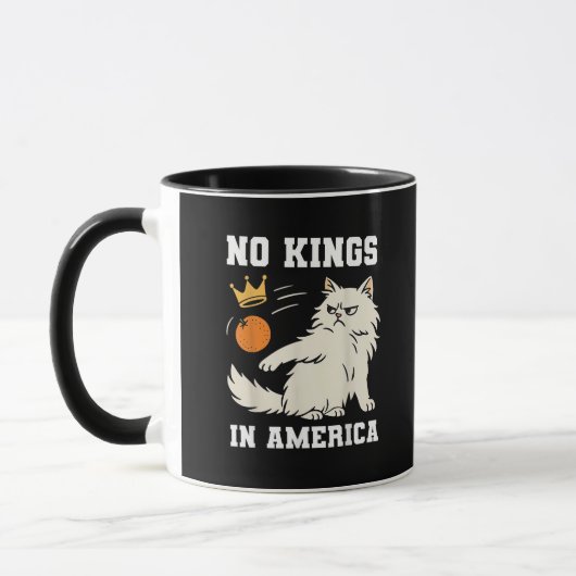Funny No Kings in America Retro Classic Style Mok (Links)