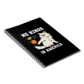 Funny No Kings in America Retro Classic Style Notitieboek (Rechterzijde)