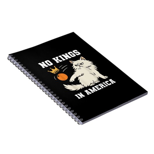 Funny No Kings in America Retro Classic Style Notitieboek (Rechterzijde)