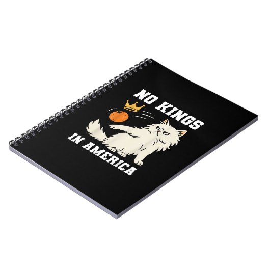 Funny No Kings in America Retro Classic Style Notitieboek (Linkerzijde)