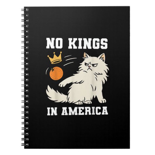 Funny No Kings in America Retro Classic Style Notitieboek (Voorkant)