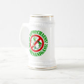 Funny no leprechauns St Patrick's day Bierpul (Voorkant links)