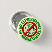 Funny no leprechauns St Patrick's day Ronde Button 3,2 Cm (Voorkant /achterkant)
