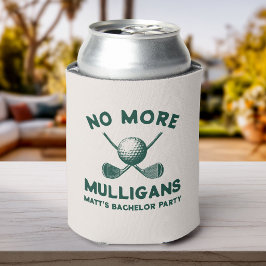 Funny “No More Mulligans” Golf Bachelor Party Blikjeskoeler