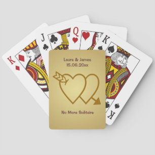 Funny no more Solitaire Wedding Hearts Card Deck Speelkaarten