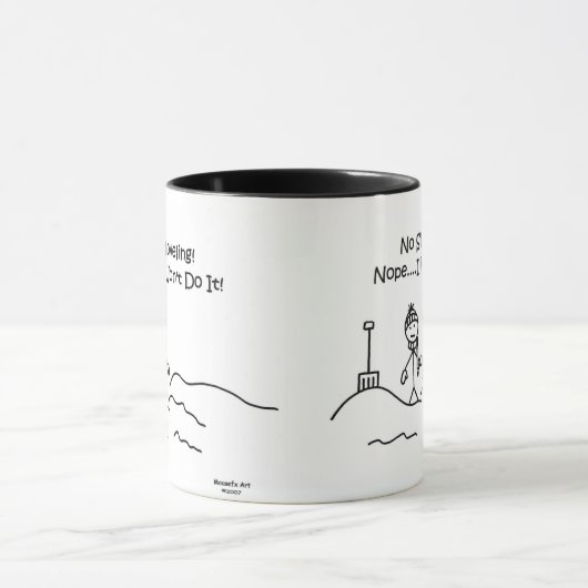 Funny No Shoveling Mok (Midden)