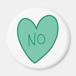  Funny No Snoep Heart Magneet