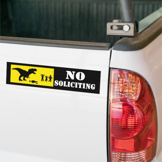 Funny No Soliciting Bumpersticker (Op Truck)