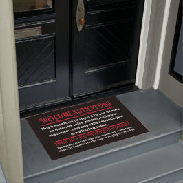 Funny No Soliciting Welcome Solicitors Deurmat
