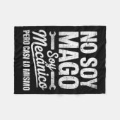 Funny No Soy Mago Soy Mecánico Car Mechanic Spani- Fleece Deken (Voorkant (Horizontaal))