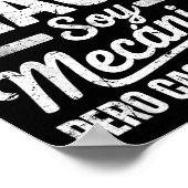 Funny No Soy Mago Soy Mecánico Car Mechanic Spani- Poster (Hoek)