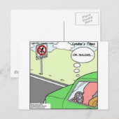 Funny No Squid Zone Briefkaart (Voorkant / Achterkant)