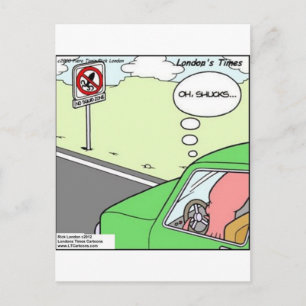 Funny No Squid Zone Briefkaart