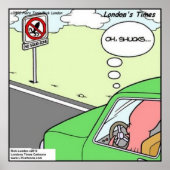 Funny No Squid Zone Poster (Voorkant)