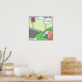 Funny No Squid Zone Poster (Keuken)