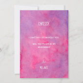 Funny No Ugly Dress Bridesmaid Voorstel Kaart (Achterkant)