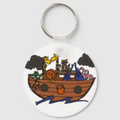 Funny Noah's Ark Cartoon Sleutelhanger (Voorkant)