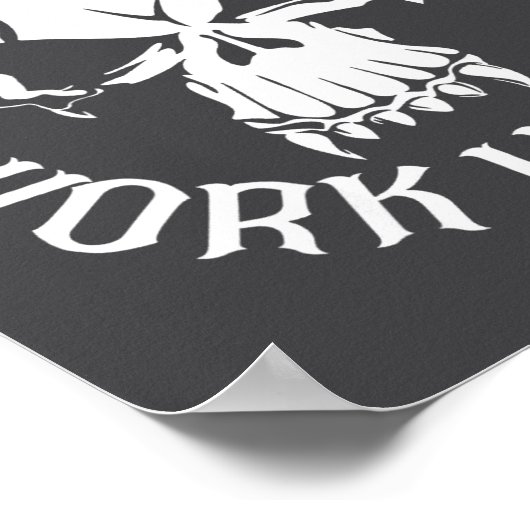 Funny Nobody Cares Work Harder Motivational Quotes Poster (Hoek)