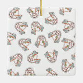 Funny noedle bowl hoofdtelefoon Muziek en Ramen Keramisch Ornament (Achterkant)