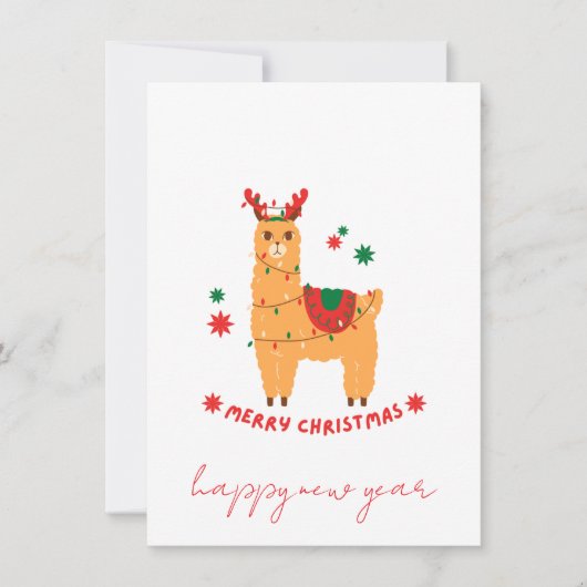 funny noel cartoons santa card (Voorkant)