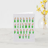 Funny Noel Kerstmis Kaart, d.w.z. nr. L Kaart (Gele Bloem)