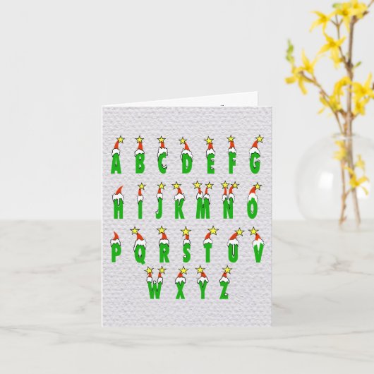 Funny Noel Kerstmis Kaart, d.w.z. nr. L Kaart (Gele Bloem)