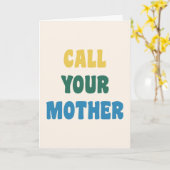 Funny Noem je moeder Colorful Quote Kaart (Gele Bloem)