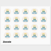 Funny Noem je moeder Colorful Quote Ronde Sticker (Vel)