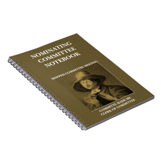 Funny Nomining Committee Quaker Meme Notitieboek (Rechterzijde)