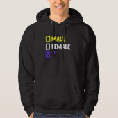 Funny Nonbinary and Transgender Hoodie (Voorkant)