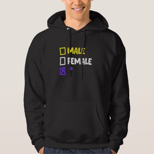Funny Nonbinary and Transgender Hoodie (Voorkant)
