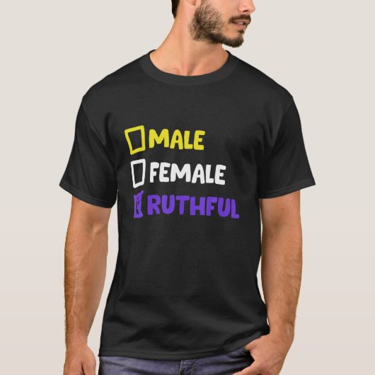 Funny Nonbinary Ruthful T-shirt (Voorkant)