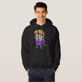 Funny Nonbinary T-Rex Gift Hoodie (Voorkant volledig)