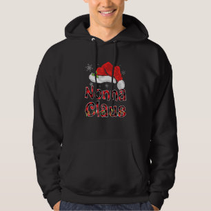 Funny Nonna Claus Red Pset met kerstmis Pjs M Hoodie