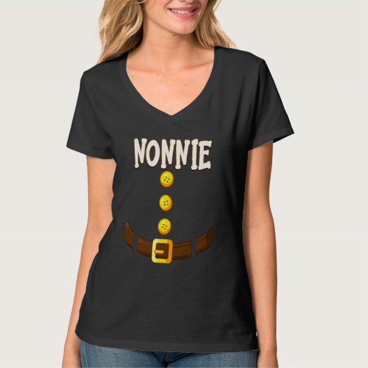 Funny Nonnie Kerstgenoome Dwarf Matching Elf Co T-shirt (Voorkant)