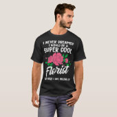 Funny Nooit Florist Flower T-shirt (Voorkant volledig)