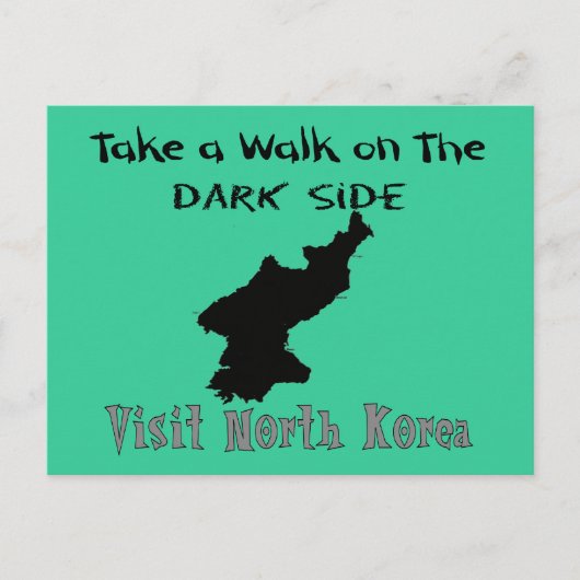 Funny Noord-Korea T-shirts en cadeautjes Briefkaart (Voorkant)
