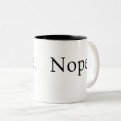 Funny Nope Coffee Mok (Voorkant rechts)