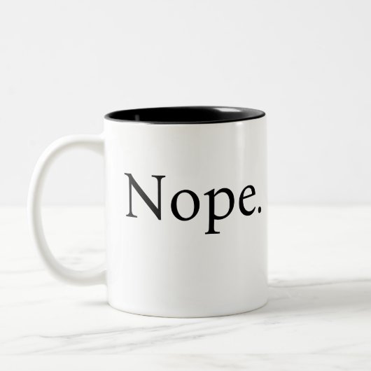 Funny Nope Coffee Mok (Links)