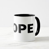 Funny NOPE Coffee Tea Mok (Voorkant rechts)