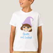 Funny Nope not Today Text Grumpy Gnome Face T-shirt (Voorkant)